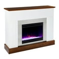 thumbnail image 2 of SEI Furniture Eastrington Wood Color Changing Electric Fireplace in White, 2 of 3