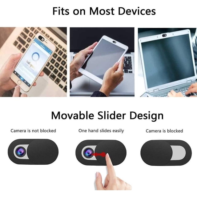 6 conjunto de cubierta de cámara web, cubierta de cámara deslizante ultra dnne Webcam cubierta de protección de privacidad de la cámara cubierta de la cámara Fr Laptop Pc Smartphones Tablets Etc. ( brand modelStyleType