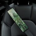 thumbnail image 5 of WYYP Green Leaves Car Seat Belt Cover - Protect Your Neck and Shoulder from Seat Belt Rubbing - Universal Size - Ideal for Car Interior Accessories 2Pcs, 5 of 6