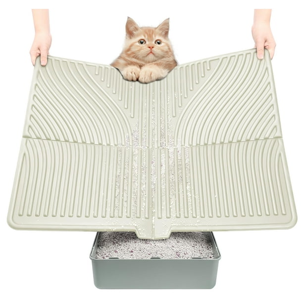 Alfombrilla de arena para gatos UPSKY, grande, 79 x 61 cm, impermeable, suave, EVA