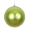 thumbnail image 1 of Vickerman Boules Tourbillonnantes 6 Pouces en Vert Lime Mat/paillettes (Ensemble de 3), 1 of 3