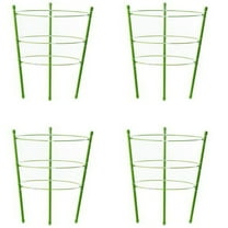 4 Pack Tomato Cage Plant Support Cages for Garden, 17.7 inches Tomato Trellis for Climbing Plants, Upgrade Garden Plant Stakes with Adjustable Ring, Tomato Rings for Support