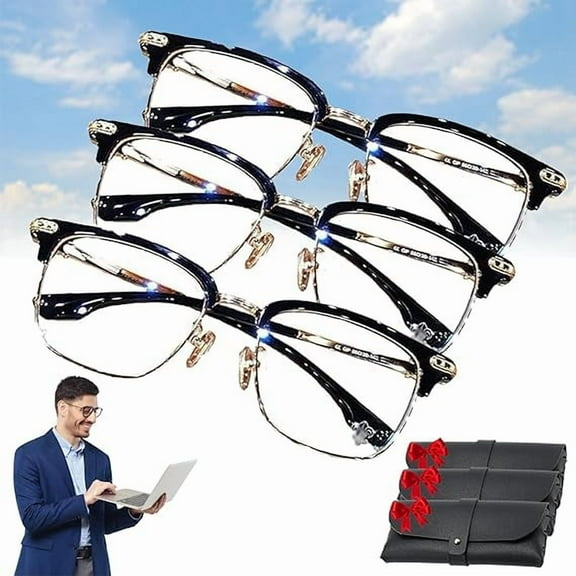 Enjoyaitlife Reading Glasses, Vision Pro Glasses, Solymall Optireaders Pro, Smart Zoom Anti-Blue Light Reading Glasses