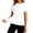 White, variant on Women's Solid Short Sleeve Ice Silk Elastic Workout Tops Sun Protection Shirts Gym Hiking Running Yoga Clothes
