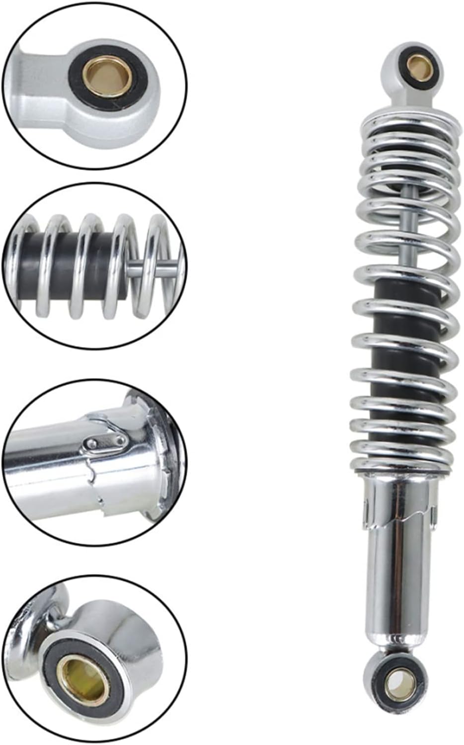 Pair Rear Shock Absorbers 320mm (12.5") For Suzuki GS 125 150 Motorcycle – Gas Filled
