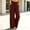 Wine wide leg pants with pockets a1, variant on BRELIL Women's Wide Leg Elastic Waist Pants with Pockets Casual Loose Lounge Pants Solid Long Trousers Vacation Travel Outfits, Dark Gray S