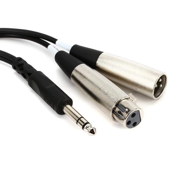 Inserto de cable Hosa SRC-203 TRS macho a XLR3 hembra/macho de 1/4 pulgadas