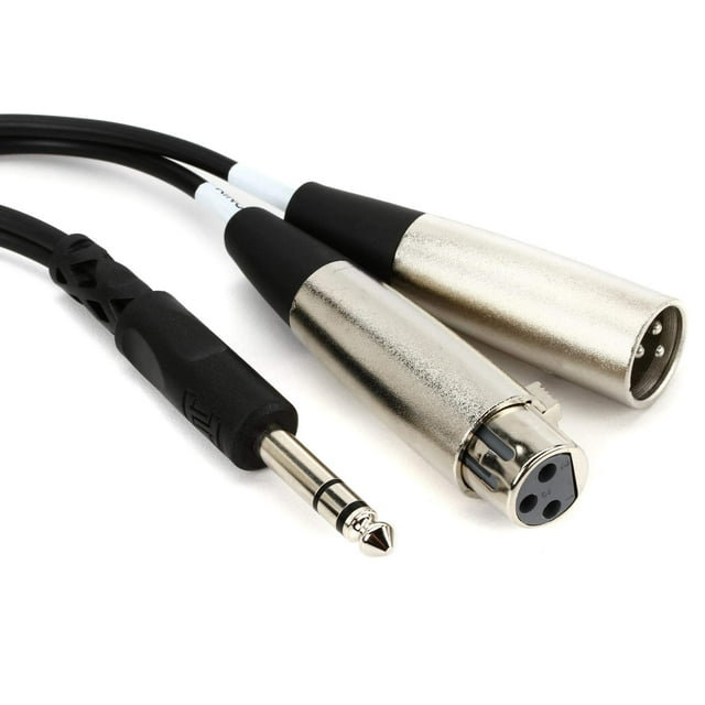 Inserto de cable Hosa SRC-203 TRS macho a XLR3 hembra/macho de 1/4 pulgadas
