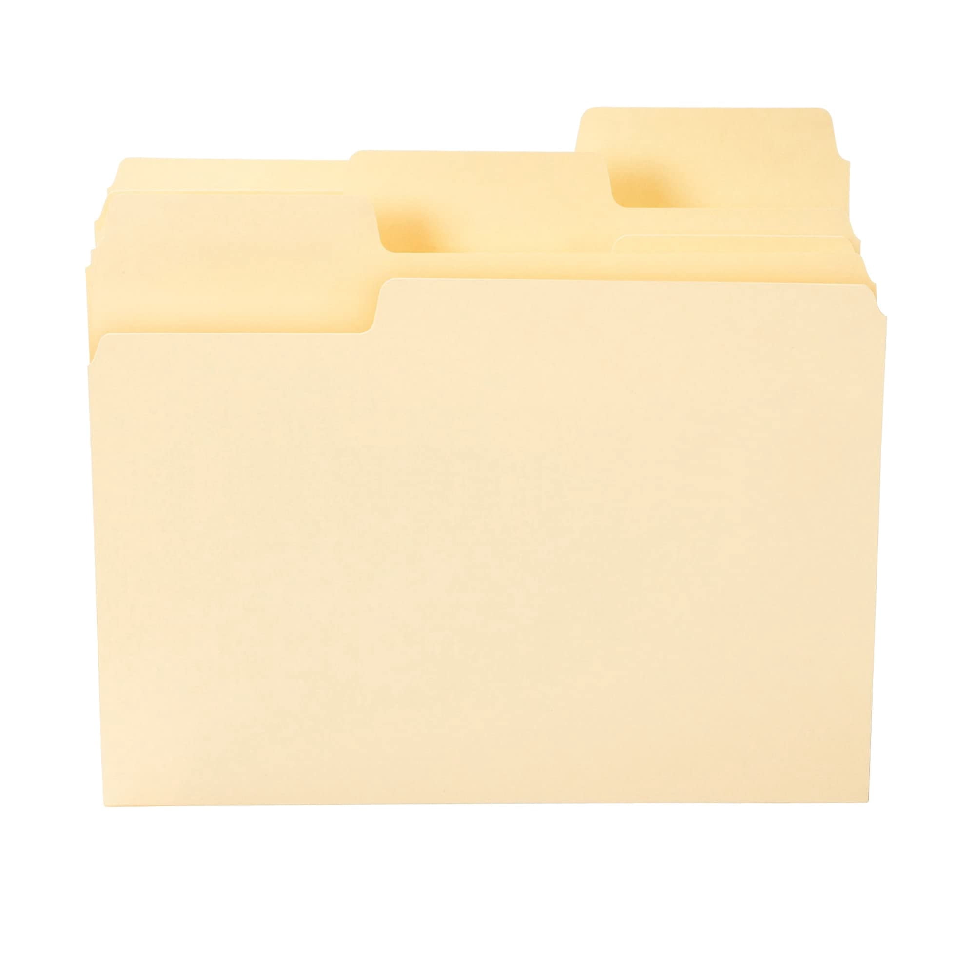 Smead Blank Card Guide Plain 3"H x 5"W Manila 100 per Box (55030)
