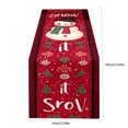 thumbnail image 3 of MMJ Table Cloth Christmas Flag Holiday Dining Table Runner Long Burlap Style Party Layout 13x72in, 3 of 5