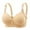 Beige, variant on Breezora Womens Lace Back Closure Bra Shaping Support Underwire Free Adjustable Strap Side Coverage Comfort Everyday Bralette Beige