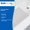 thumbnail image 2 of Kenney® Inside the Shower Textured Rubber Bath Mat with Suction Cups, 27.5" L x 15.5" W, Off White, 2 of 6