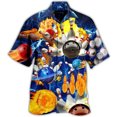 thumbnail image 3 of Blusa de manga corta de verano para playa, con estampado 3D, colorida, con botones de bolos, para hombre, camisa hawaiana, camisas de solapa de alta calidad para uso profesional, 3 of 5