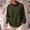 Army Green, variant on Women's Waffle‑Knit Turtleneck Pullover, Cowl‑turtleneck Collar, Drop‑shoulder Relaxed Cut, Solid‑color Knit Top, For Indoor Chill‑time, Home Movie Nights Gray M