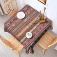 thumbnail image 2 of Boho Red Multicolored Ethnic Pattern Square Tablecloth,Waterproof Square Table Cover,Wipeable Spillproof Washable Table Cover for Home Kitchen Party Decor 52"x52"(132x132cm), 2 of 6
