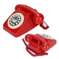 thumbnail image 4 of Téléphone Vintage, Réduction du Bruit Rétro Téléphone Filaire Réglable Volume Beau pour la Décoration de Café-Bar pour le Bureau pour la Maison Ciel Bleu, Rouge, Jaune, 4 of 8