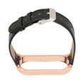 thumbnail image 3 of Quick Release Leather Watch Bands Leather Wrist Watch Band Quick Release Leather Watch Bands Bamboo Pattern Watch Straps Wrist Smartwatch Strap Replacement For  Mi Band 6 5 NFC, 3 of 8