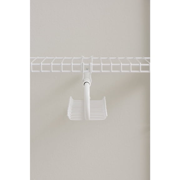 Rubbermaid Configurations Tie & Belt Organizer, White, Accessory Organization System and Storage, for Home/Closet/Bathroom