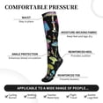 thumbnail image 2 of Pofeuu Bright Mushrooms Print Compression Socks for Women & Men Circulation - Best Support for Nurses,Running,Athletic,Sports, 2 of 7