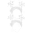 thumbnail image 3 of Girls Snowflake Hairbands, Stylish and Functional for Winter Celebrations, Easy to Wear, 3 of 4
