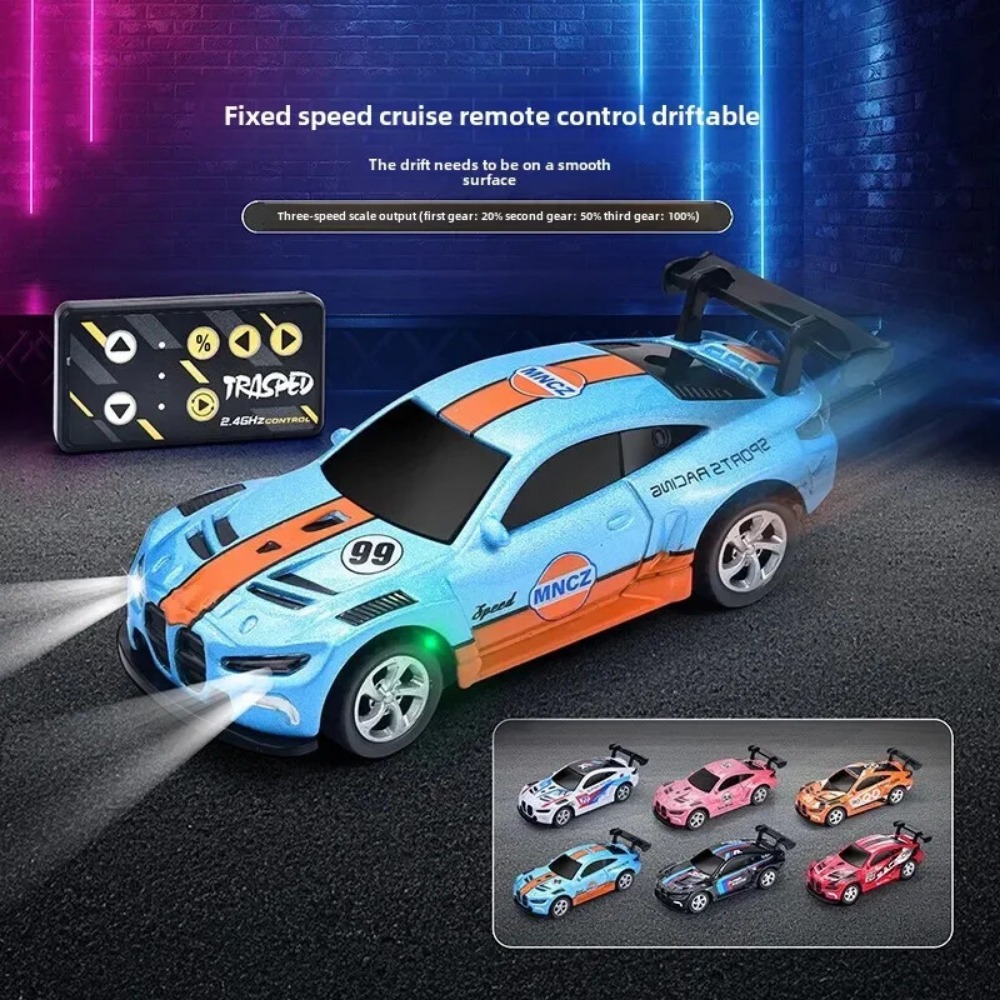 AIGIA 1:64 Mini Alloy Remote Control Car 4WD Drift Wireless Remote Control Racing Car Model APP Remote Control Racing Car Toy Gift