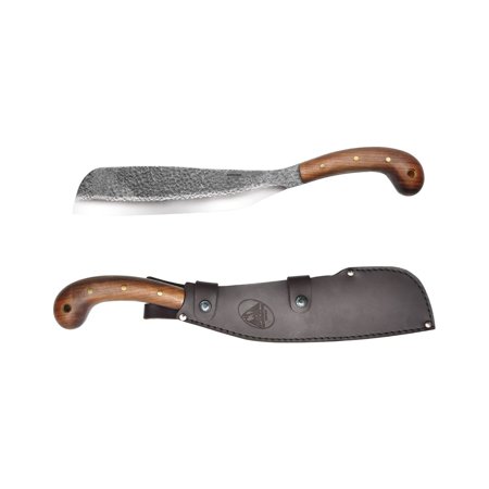 Condor Tool & Knife Village Parang Machete 12in Blade Hardwood Handle with Sheath brown