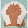 thumbnail image 4 of fatyb Men's Corduroy Tops Stand Collar with 1/4 Button Casual Pullover Long Sleeve T-Shirts for Men, 4 of 4