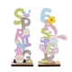 thumbnail image 1 of Decoración de Pascua, 2 piezas de decoraciones de Pascua, impresión de letras de conejito, adorno artesanal, decoraciones de Pascua, eficiencia óptima, 1 of 8