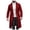 Red, variant on QHFBli Mens Classic Trench Coat Men's Winter Wool Overcoat Long Anorak Jacket Fashionable Warm Soft Yellow XXL