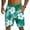White_006, variant on Domuza Hawaiian Beach Shorts for Men Lightweight Elastic Waist Drawstring Shorts Summer Vacation Casual Shorts with Pocket Blue M
