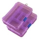 thumbnail image 1 of Caja de plástico para joyas, paquete de 2, organizador de almacenamiento con divisores ajustables, compartimento de plástico, contenedor para abalorios, bisutería y manualidades, 1 of 5