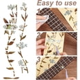 thumbnail image 3 of Flower Inlay Sticker Fret Markers 2 Set Fret Markers Fretboard Inlay Adhesive Stickers Guitar Fretboard Inlay Adhesive Stickers for 6 Strings Guitars Bass Electric Guitars, 3 of 6