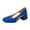 Blue, variant on Womens Dress Heels Women's Summer Candy Color Light Mouth Low Top Shoe Cover Feet Thick Heels Green US Size 6