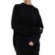 thumbnail image 2 of Suéteres de Gran Tamaño para Mujer, Conjuntos de Otoño 2025, Cuello Redondo, Mangas Largas, Jerseys de Punto A . Negro M, 2 of 10