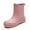 Pink, variant on Wellington Boots Women Mid-calf Wellies Waterproof Rain Boots Outdoor Garden Shoes