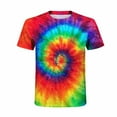 thumbnail image 4 of EQWLJWE Men's Graphic T-Shirt Men's Unisex Daily T Shirt 3D Print Graphic Print Tie-dye Print Short Sleeve Tops Casual Blouse, 4 of 5