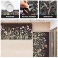 thumbnail image 6 of Anti Fatigue Mats for Kitchen Floor 17"x47"+17"x29", Farmhouse Floral Kitchen Rugs Sets of 2, Cushioned Kitchen Floor Mats, Non Slip Standing Mat for Sink, Laundry, Office, Desk Black, 6 of 8