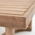 thumbnail image 6 of GDF Studio Aston Outdoor Acacia Wood Loveseat and Coffee Table with Cushions, Brown Wash, Beige, 6 of 7