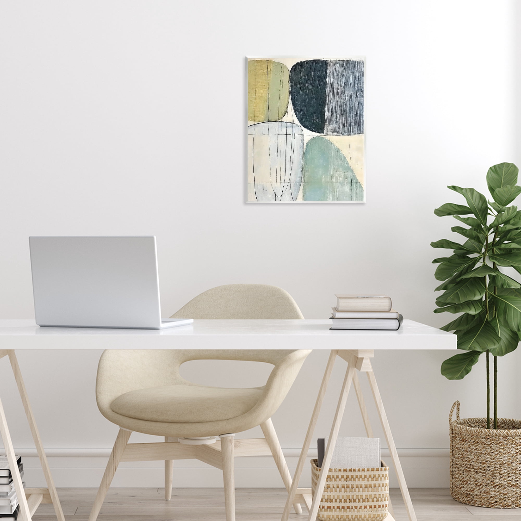 Stupell Industries Modern Organic Composition Wall Plaque Art, design by Riley B