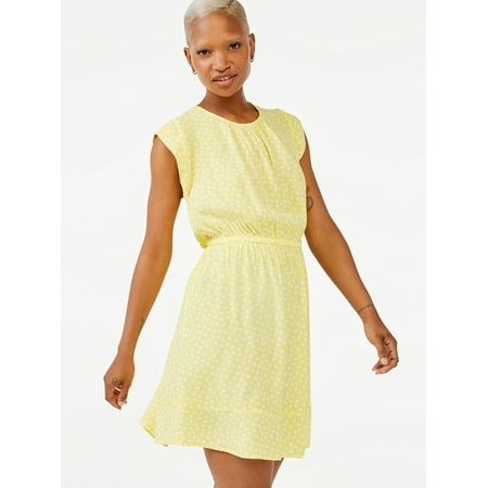 Free Assembly Women's Flutter Sleeve Mini Dress