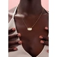 thumbnail image 4 of S.Leaf "Chivalry Spirit“ 18K Gold Plated Necklaces for Women Shield Pendant Rose quartz Mother of Pearl Necklaces, 4 of 4
