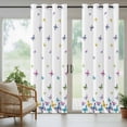 thumbnail image 5 of Outdoor Curtains for Patio Waterproof, Vintage Colorful Butterfly Outdoor Privacy Panels Grommet, Watercolor Butterflies Farmhouse Blackout Outside Curtains for Porch/Cabana 54"x108", 1 Panel, 5 of 8