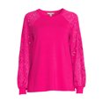 thumbnail image 5 of Nine.Eight Women Casual Long Sleeve Round Neck Statement Pullover Sweatshirt, 5 of 5