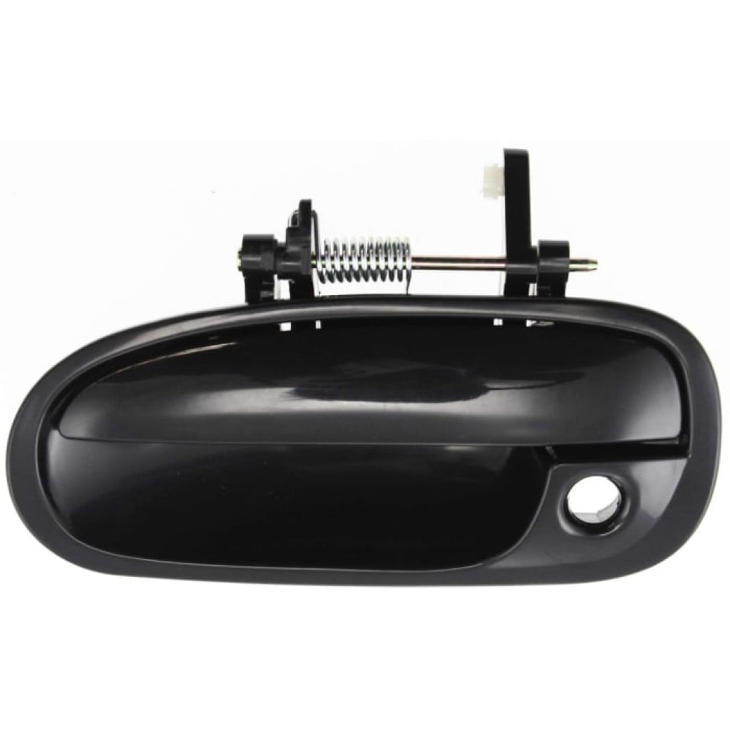 For Honda Civic Exterior Door Handle Front, Driver Side Smooth Black