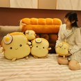 thumbnail image 3 of Dark Color35cmSuper Cute Toast Peluche Juguete Suave Huevo Escalfado Rodajas De Pan Almohada Gran Cumpleaños Navidad, 3 of 4