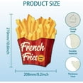 thumbnail image 3 of "French Fries" Vintage Metal Tin Sign Retro French Fries Plaque Poster Sign Metal Wall Decorative Tin Signs for Home Restaurant Coffee Shop Club Bar Decoration, 3 of 7