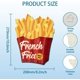thumbnail image 3 of Letrero de hojalata vintage "Papas fritas". Cartel retro de hojalata con diseño de papas fritas. Letrero decorativo de hojalata para pared., 3 of 7
