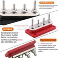 thumbnail image 4 of 300A Bloc de Distribution de Borne M10 4x Robuste, Batterie Marine, 4 of 7