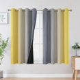 thumbnail image 1 of Cortinas Estelar Textiler Ombre Gris y Amarillo 132x137 cm, 1 of 9