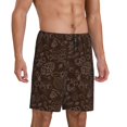 thumbnail image 2 of Yiaed Autumn Brown Plants for Men's Soft Sleep Pajama Short Lounging Pajama Shorts-XX-Large, 2 of 6